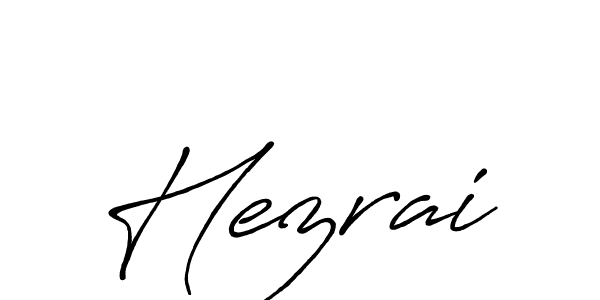 Hezrai stylish signature style. Best Handwritten Sign (Antro_Vectra_Bolder) for my name. Handwritten Signature Collection Ideas for my name Hezrai. Hezrai signature style 7 images and pictures png