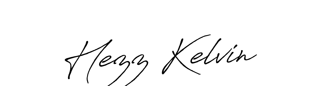 How to make Hezz Kelvin signature? Antro_Vectra_Bolder is a professional autograph style. Create handwritten signature for Hezz Kelvin name. Hezz Kelvin signature style 7 images and pictures png