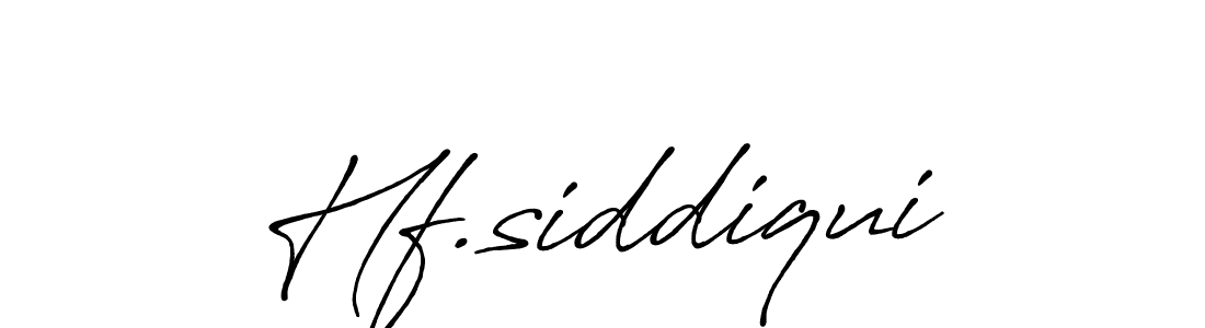 Make a beautiful signature design for name Hf.siddiqui. With this signature (Antro_Vectra_Bolder) style, you can create a handwritten signature for free. Hf.siddiqui signature style 7 images and pictures png