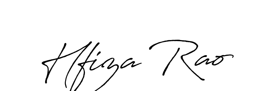Create a beautiful signature design for name Hfiza Rao. With this signature (Antro_Vectra_Bolder) fonts, you can make a handwritten signature for free. Hfiza Rao signature style 7 images and pictures png