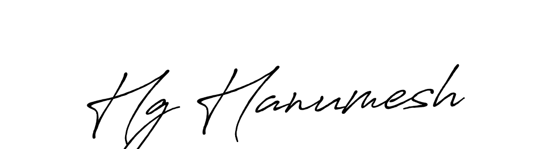 How to make Hg Hanumesh signature? Antro_Vectra_Bolder is a professional autograph style. Create handwritten signature for Hg Hanumesh name. Hg Hanumesh signature style 7 images and pictures png