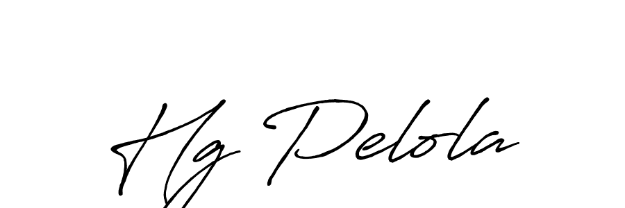 Make a beautiful signature design for name Hg Pelola. With this signature (Antro_Vectra_Bolder) style, you can create a handwritten signature for free. Hg Pelola signature style 7 images and pictures png