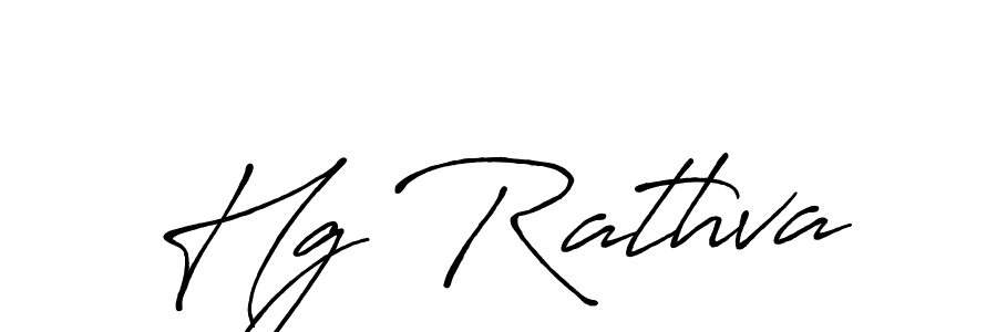 Use a signature maker to create a handwritten signature online. With this signature software, you can design (Antro_Vectra_Bolder) your own signature for name Hg Rathva. Hg Rathva signature style 7 images and pictures png