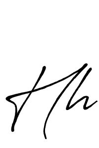Hh stylish signature style. Best Handwritten Sign (Antro_Vectra_Bolder) for my name. Handwritten Signature Collection Ideas for my name Hh. Hh signature style 7 images and pictures png