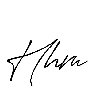 Create a beautiful signature design for name Hhm. With this signature (Antro_Vectra_Bolder) fonts, you can make a handwritten signature for free. Hhm signature style 7 images and pictures png