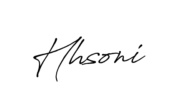 How to make Hhsoni signature? Antro_Vectra_Bolder is a professional autograph style. Create handwritten signature for Hhsoni name. Hhsoni signature style 7 images and pictures png