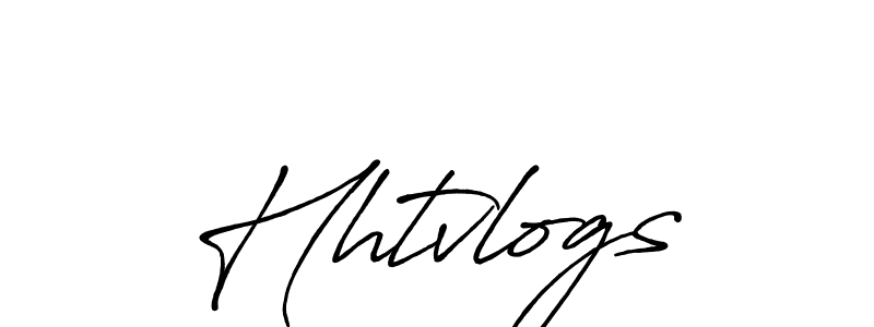 Design your own signature with our free online signature maker. With this signature software, you can create a handwritten (Antro_Vectra_Bolder) signature for name Hhtvlogs. Hhtvlogs signature style 7 images and pictures png
