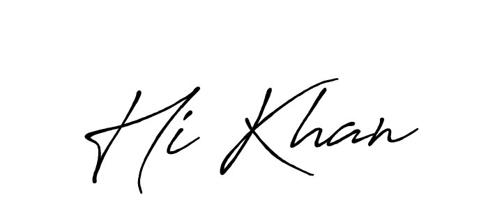 Make a beautiful signature design for name Hi Khan. Use this online signature maker to create a handwritten signature for free. Hi Khan signature style 7 images and pictures png