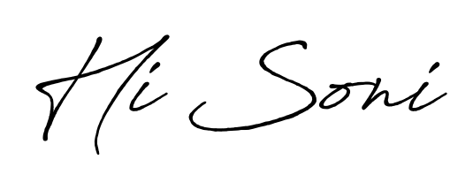 Use a signature maker to create a handwritten signature online. With this signature software, you can design (Antro_Vectra_Bolder) your own signature for name Hi Soni. Hi Soni signature style 7 images and pictures png