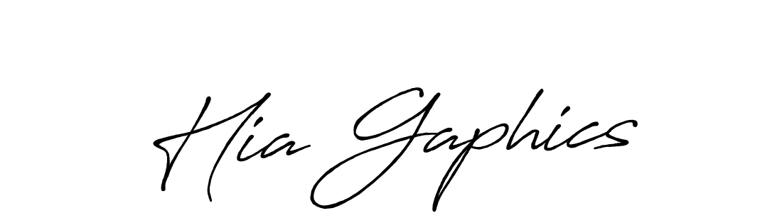 How to make Hia Gaphics signature? Antro_Vectra_Bolder is a professional autograph style. Create handwritten signature for Hia Gaphics name. Hia Gaphics signature style 7 images and pictures png