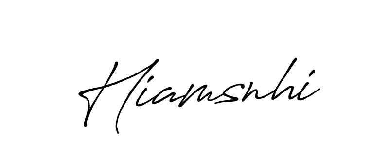 Design your own signature with our free online signature maker. With this signature software, you can create a handwritten (Antro_Vectra_Bolder) signature for name Hiamsnhi. Hiamsnhi signature style 7 images and pictures png