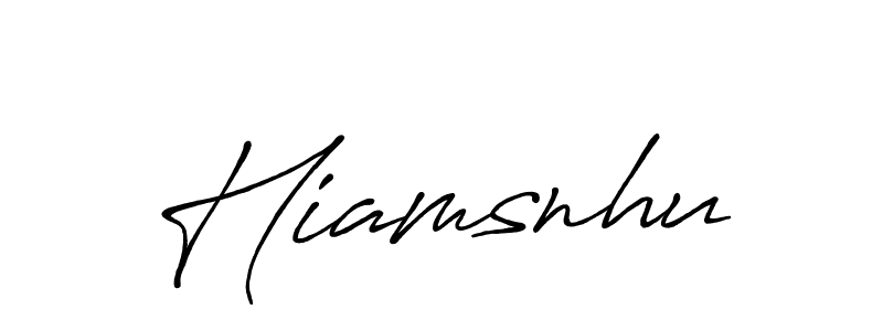 Use a signature maker to create a handwritten signature online. With this signature software, you can design (Antro_Vectra_Bolder) your own signature for name Hiamsnhu. Hiamsnhu signature style 7 images and pictures png