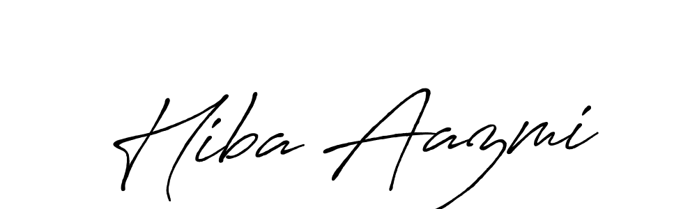 How to Draw Hiba Aazmi signature style? Antro_Vectra_Bolder is a latest design signature styles for name Hiba Aazmi. Hiba Aazmi signature style 7 images and pictures png