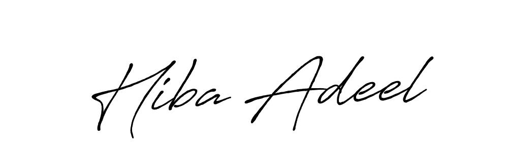 Make a beautiful signature design for name Hiba Adeel. Use this online signature maker to create a handwritten signature for free. Hiba Adeel signature style 7 images and pictures png