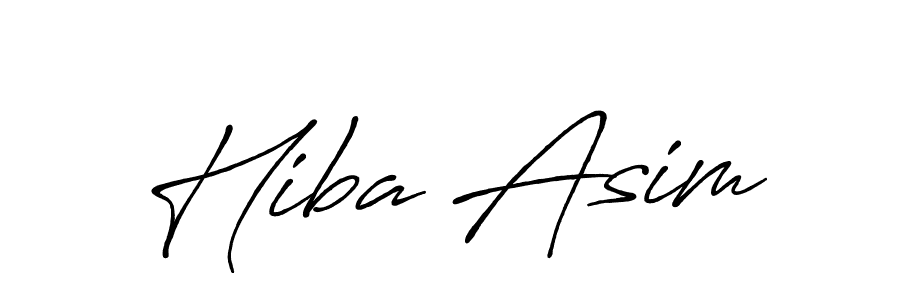 Use a signature maker to create a handwritten signature online. With this signature software, you can design (Antro_Vectra_Bolder) your own signature for name Hiba Asim. Hiba Asim signature style 7 images and pictures png