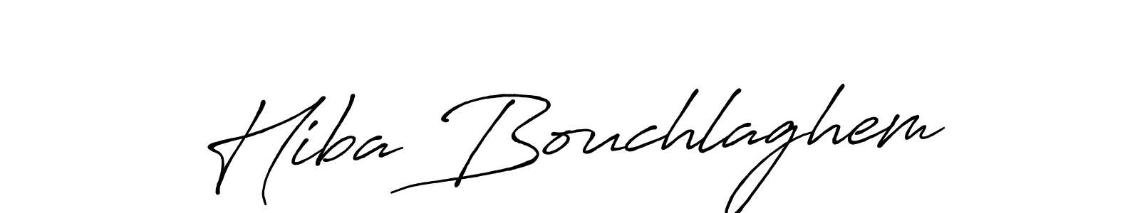 It looks lik you need a new signature style for name Hiba Bouchlaghem. Design unique handwritten (Antro_Vectra_Bolder) signature with our free signature maker in just a few clicks. Hiba Bouchlaghem signature style 7 images and pictures png