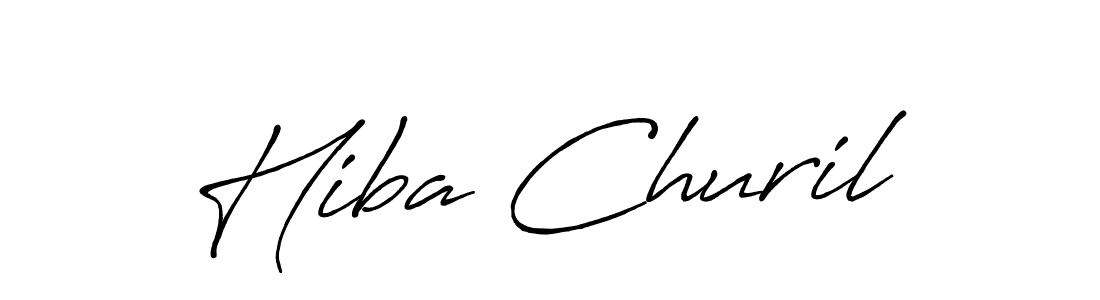 This is the best signature style for the Hiba Churil name. Also you like these signature font (Antro_Vectra_Bolder). Mix name signature. Hiba Churil signature style 7 images and pictures png