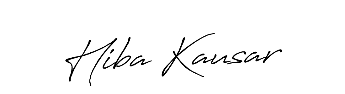 This is the best signature style for the Hiba Kausar name. Also you like these signature font (Antro_Vectra_Bolder). Mix name signature. Hiba Kausar signature style 7 images and pictures png