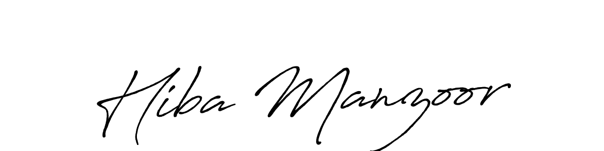 It looks lik you need a new signature style for name Hiba Manzoor. Design unique handwritten (Antro_Vectra_Bolder) signature with our free signature maker in just a few clicks. Hiba Manzoor signature style 7 images and pictures png