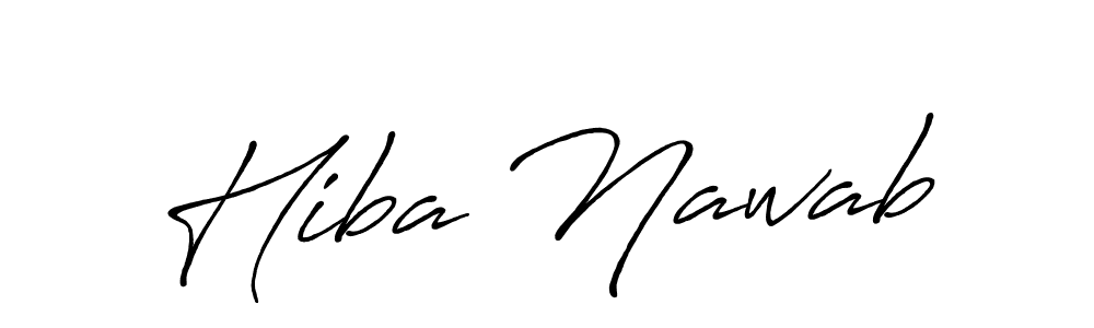 You should practise on your own different ways (Antro_Vectra_Bolder) to write your name (Hiba Nawab) in signature. don't let someone else do it for you. Hiba Nawab signature style 7 images and pictures png