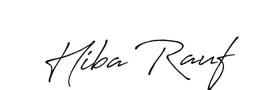 Also You can easily find your signature by using the search form. We will create Hiba Rauf name handwritten signature images for you free of cost using Antro_Vectra_Bolder sign style. Hiba Rauf signature style 7 images and pictures png