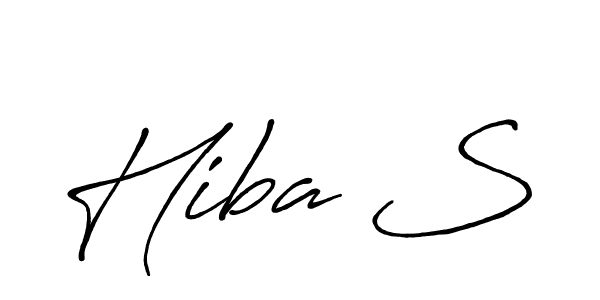 It looks lik you need a new signature style for name Hiba S. Design unique handwritten (Antro_Vectra_Bolder) signature with our free signature maker in just a few clicks. Hiba S signature style 7 images and pictures png