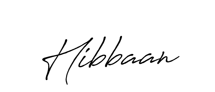 Hibbaan stylish signature style. Best Handwritten Sign (Antro_Vectra_Bolder) for my name. Handwritten Signature Collection Ideas for my name Hibbaan. Hibbaan signature style 7 images and pictures png