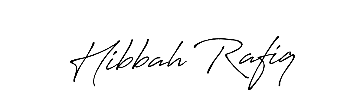 You should practise on your own different ways (Antro_Vectra_Bolder) to write your name (Hibbah Rafiq) in signature. don't let someone else do it for you. Hibbah Rafiq signature style 7 images and pictures png