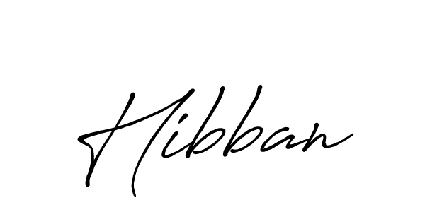 Create a beautiful signature design for name Hibban. With this signature (Antro_Vectra_Bolder) fonts, you can make a handwritten signature for free. Hibban signature style 7 images and pictures png