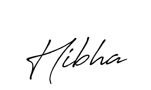 Also we have Hibha name is the best signature style. Create professional handwritten signature collection using Antro_Vectra_Bolder autograph style. Hibha signature style 7 images and pictures png
