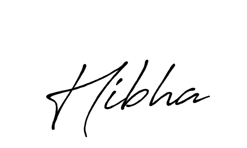 Also we have Hibha name is the best signature style. Create professional handwritten signature collection using Antro_Vectra_Bolder autograph style. Hibha signature style 7 images and pictures png