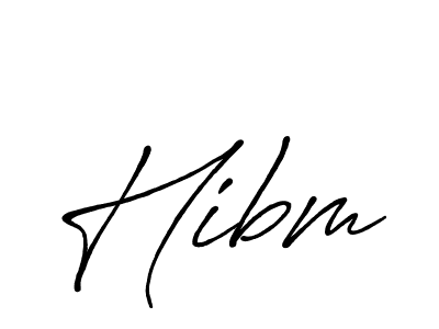 Make a beautiful signature design for name Hibm. Use this online signature maker to create a handwritten signature for free. Hibm signature style 7 images and pictures png