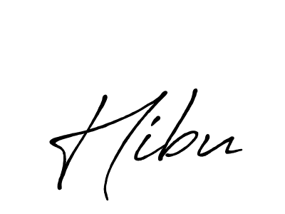 Also we have Hibu name is the best signature style. Create professional handwritten signature collection using Antro_Vectra_Bolder autograph style. Hibu signature style 7 images and pictures png