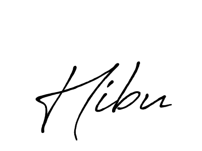 Also we have Hibu name is the best signature style. Create professional handwritten signature collection using Antro_Vectra_Bolder autograph style. Hibu signature style 7 images and pictures png