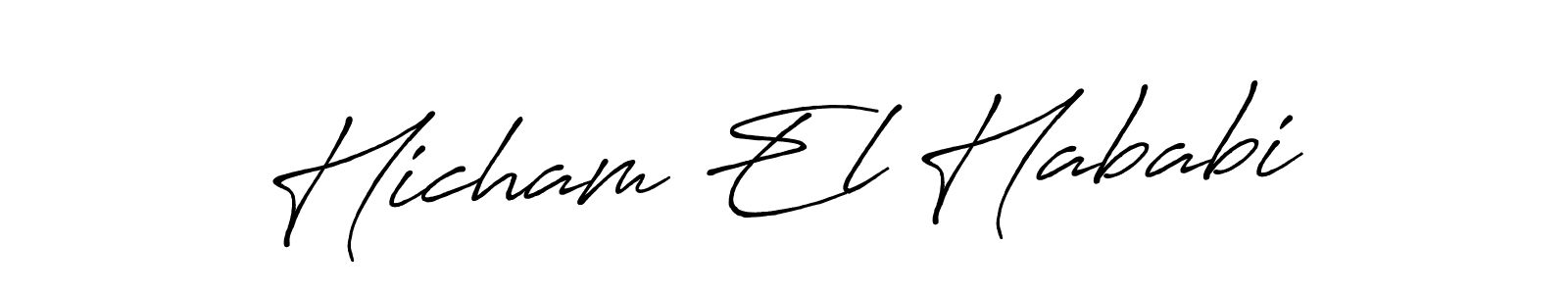 Make a short Hicham El Hababi signature style. Manage your documents anywhere anytime using Antro_Vectra_Bolder. Create and add eSignatures, submit forms, share and send files easily. Hicham El Hababi signature style 7 images and pictures png