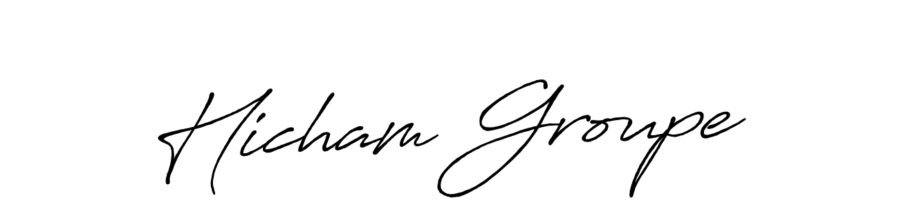 See photos of Hicham Groupe official signature by Spectra . Check more albums & portfolios. Read reviews & check more about Antro_Vectra_Bolder font. Hicham Groupe signature style 7 images and pictures png