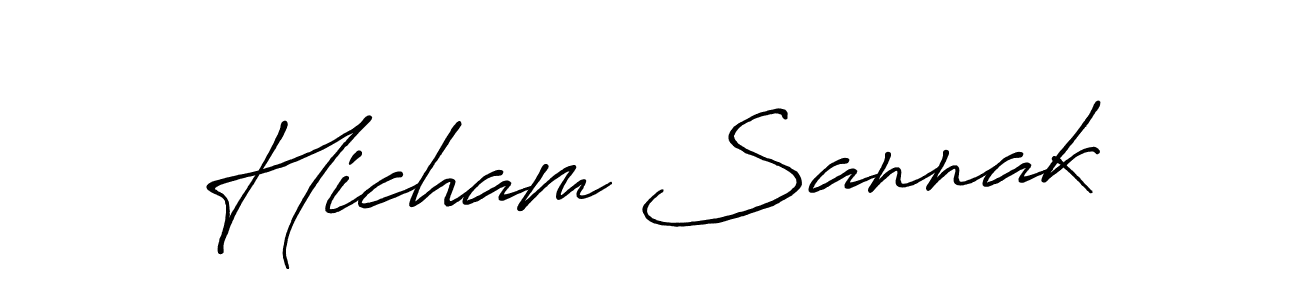 Here are the top 10 professional signature styles for the name Hicham Sannak. These are the best autograph styles you can use for your name. Hicham Sannak signature style 7 images and pictures png