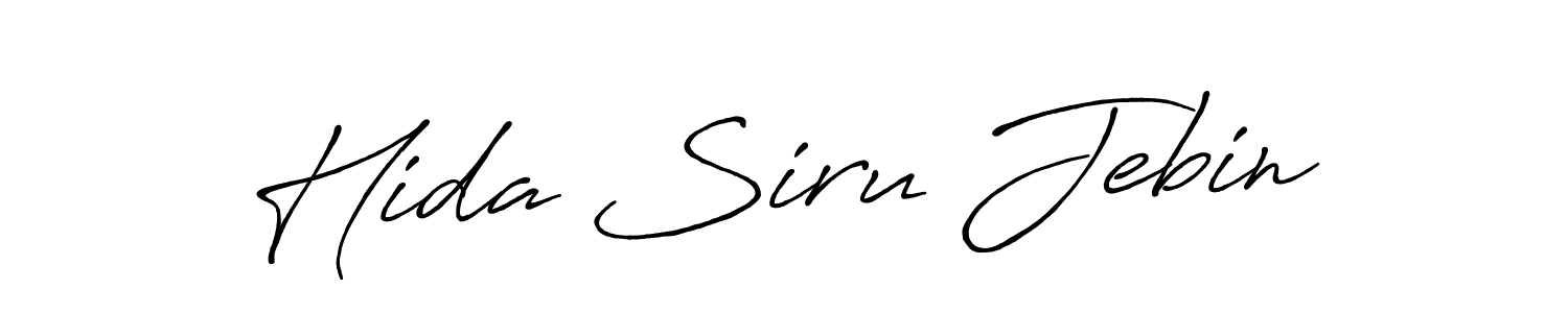 Make a beautiful signature design for name Hida Siru Jebin. Use this online signature maker to create a handwritten signature for free. Hida Siru Jebin signature style 7 images and pictures png