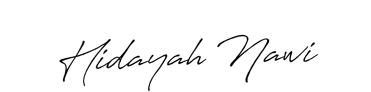 How to make Hidayah Nawi signature? Antro_Vectra_Bolder is a professional autograph style. Create handwritten signature for Hidayah Nawi name. Hidayah Nawi signature style 7 images and pictures png