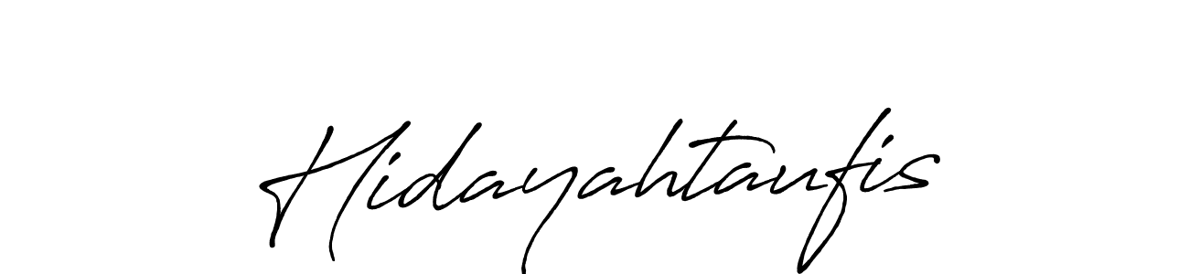 Create a beautiful signature design for name Hidayahtaufis. With this signature (Antro_Vectra_Bolder) fonts, you can make a handwritten signature for free. Hidayahtaufis signature style 7 images and pictures png
