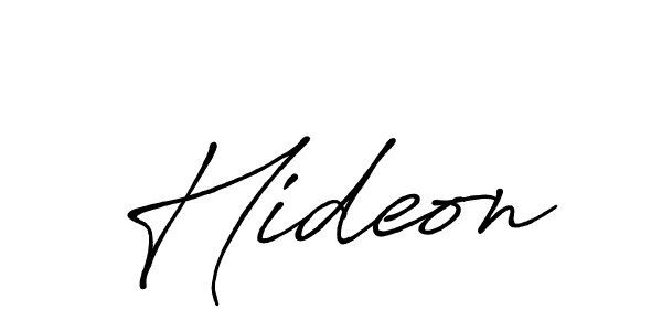 Create a beautiful signature design for name Hideon. With this signature (Antro_Vectra_Bolder) fonts, you can make a handwritten signature for free. Hideon signature style 7 images and pictures png