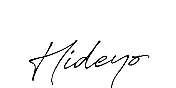 Design your own signature with our free online signature maker. With this signature software, you can create a handwritten (Antro_Vectra_Bolder) signature for name Hideyo. Hideyo signature style 7 images and pictures png