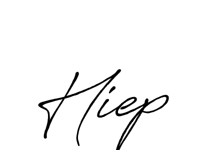 Design your own signature with our free online signature maker. With this signature software, you can create a handwritten (Antro_Vectra_Bolder) signature for name Hiep. Hiep signature style 7 images and pictures png