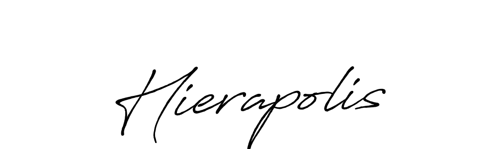 It looks lik you need a new signature style for name Hierapolis. Design unique handwritten (Antro_Vectra_Bolder) signature with our free signature maker in just a few clicks. Hierapolis signature style 7 images and pictures png