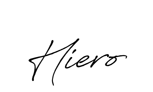 Use a signature maker to create a handwritten signature online. With this signature software, you can design (Antro_Vectra_Bolder) your own signature for name Hiero. Hiero signature style 7 images and pictures png