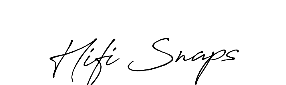 Design your own signature with our free online signature maker. With this signature software, you can create a handwritten (Antro_Vectra_Bolder) signature for name Hifi Snaps. Hifi Snaps signature style 7 images and pictures png