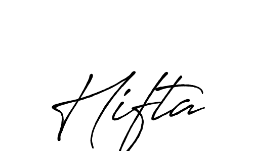 Design your own signature with our free online signature maker. With this signature software, you can create a handwritten (Antro_Vectra_Bolder) signature for name Hifta. Hifta signature style 7 images and pictures png