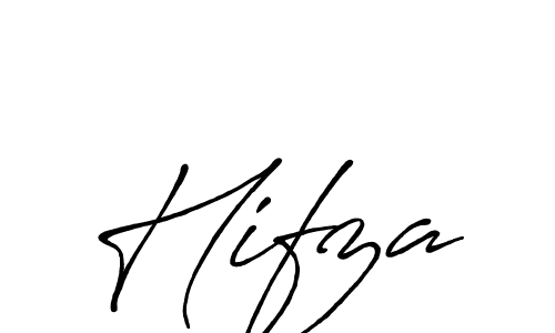 Hifza stylish signature style. Best Handwritten Sign (Antro_Vectra_Bolder) for my name. Handwritten Signature Collection Ideas for my name Hifza. Hifza signature style 7 images and pictures png
