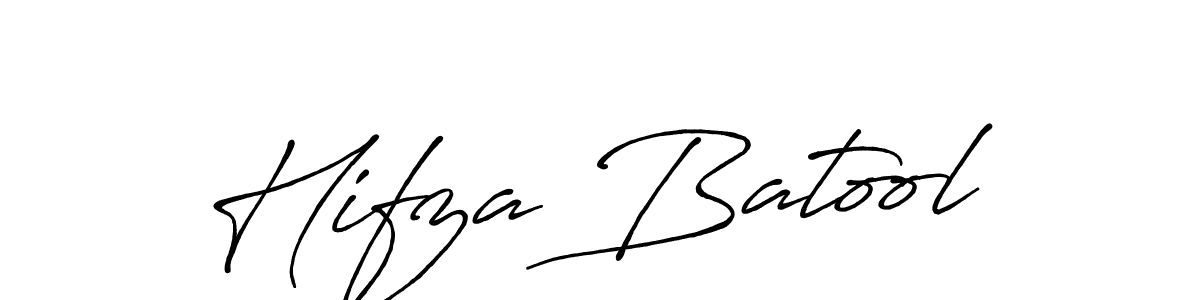 It looks lik you need a new signature style for name Hifza Batool. Design unique handwritten (Antro_Vectra_Bolder) signature with our free signature maker in just a few clicks. Hifza Batool signature style 7 images and pictures png