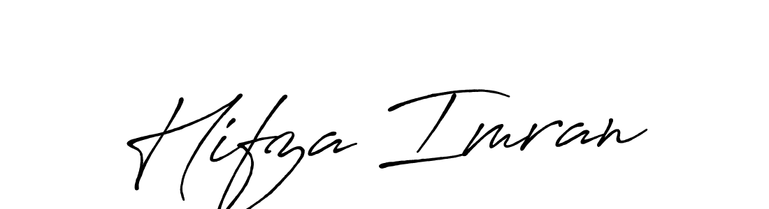 Use a signature maker to create a handwritten signature online. With this signature software, you can design (Antro_Vectra_Bolder) your own signature for name Hifza Imran. Hifza Imran signature style 7 images and pictures png